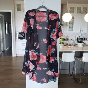 Long Floral Kimono
